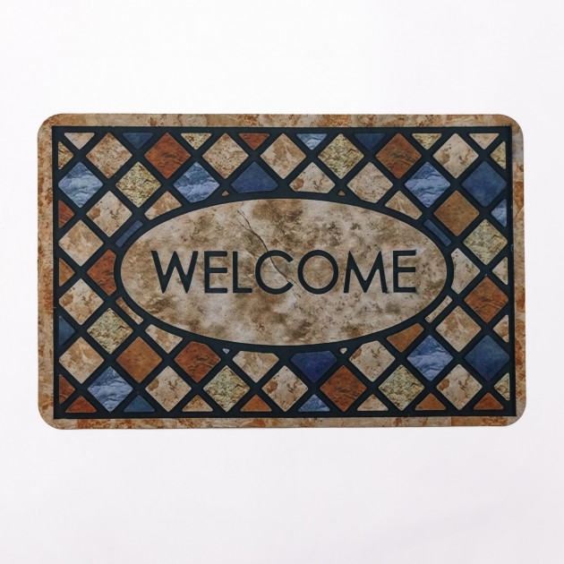 Килимок придверний Framed Welcome 58*38 см діатомітовий HP-42-40