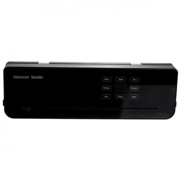 Вакууматор побутовий сенсорний для сухих і вологих продуктів 120 Вт із вбудованим різаком пакувальник вакуумний Чорний HP-11-29B