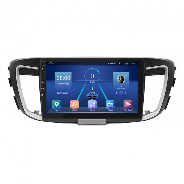 Штатная магнитола Lesko для Honda Accord IX Рестайлинг 2015-2019 экран 10" 4/32Gb 4G Wi-Fi GPS Top