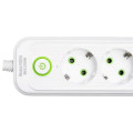 Мережевий фільтр-подовжувач 5 розеток 3xUSB-A 1xUSB-C 5м білий HP-5-39