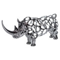 Декоративна фігурка Rhinoceros 23x6x10 см металева HP-7-23