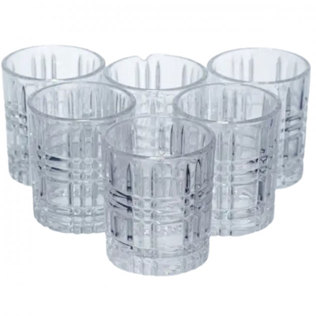 Набір чарок для міцних напоїв Crystal Shots 6 штук по 75 мл HP-17-35