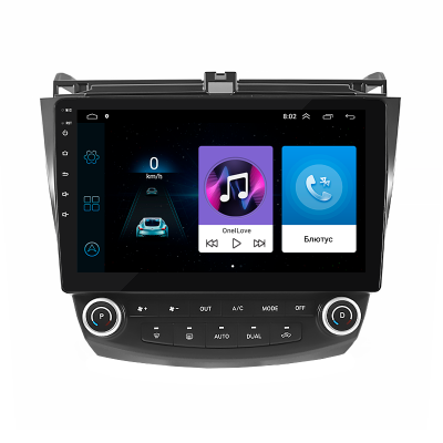 Штатная магнитола Lesko для Honda Accord VII Рестайлинг 2005-2008 экран 10" 1/16Gb Wi-Fi GPS Base
