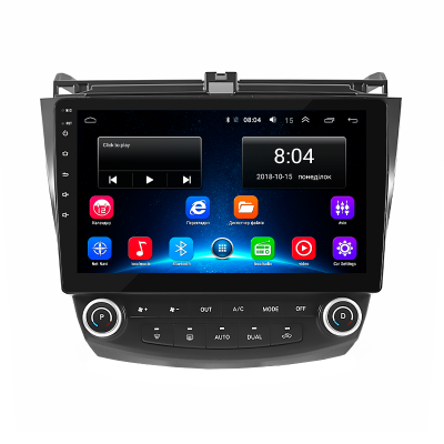 Штатная магнитола Lesko для Honda Accord VII Рестайлинг 2005-2008 экран 10" 2/32Gb Wi-Fi GPS Base