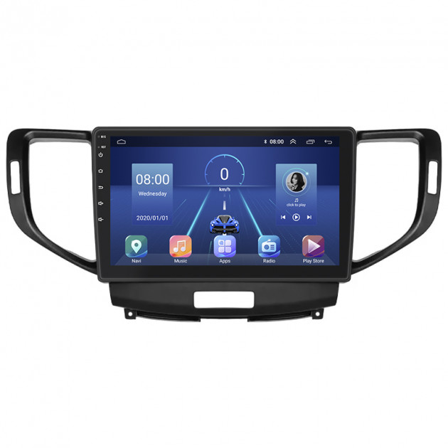 Штатная магнитола Lesko для Honda Accord VIII 2007-2011 экран 9" 6/128Gb 4G Wi-Fi GPS Top