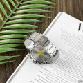 Чоловічий годинник Curren 8363 Silver-Black з хронографом та металевим браслетом