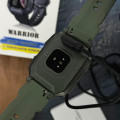 Розумний годинник Modfit Warrior Army Green — чоловічий смарт-годинник з захистом 5 ATM та автономністю до 5 днів