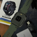 Розумний годинник Modfit Warrior Army Green — чоловічий смарт-годинник з захистом 5 ATM та автономністю до 5 днів