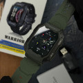 Розумний годинник Modfit Warrior Army Green — чоловічий смарт-годинник з захистом 5 ATM та автономністю до 5 днів