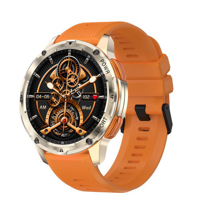 Розумний годинник Modfit Base T2 Gold-Orange зі спортивним ремінцем та AMOLED-дисплеєм