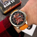 Розумний годинник Modfit Base T2 Gold-Orange зі спортивним ремінцем та AMOLED-дисплеєм