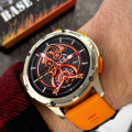 Розумний годинник Modfit Base T2 Gold-Orange зі спортивним ремінцем та AMOLED-дисплеєм