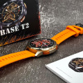 Розумний годинник Modfit Base T2 Gold-Orange зі спортивним ремінцем та AMOLED-дисплеєм