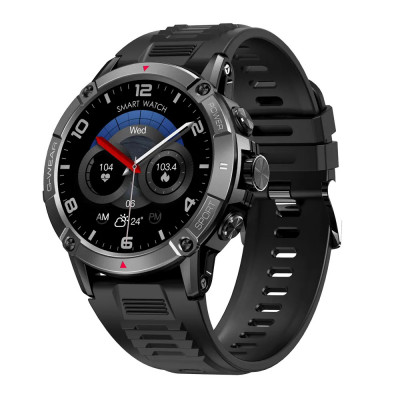 Чоловічий розумний годинник Modfit Expedition Compass Black з вбудованим компасом та вологозахистом IP68