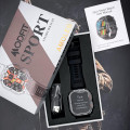Чоловічий розумний годинник Modfit Navi Compass Black з AMOLED дисплеєм та компасом