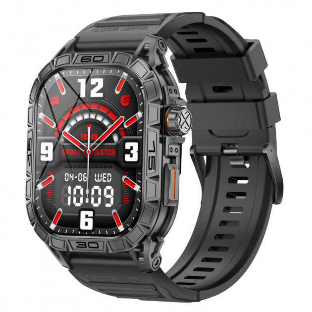 Розумний годинник Modfit Navi Compass Ultra Black з AMOLED дисплеєм та компасом (1077-0303)