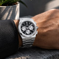 Чоловічий годинник Pagani Design PD-1761 Silver-Black з сапфіровим склом та механізмом SEIKO VK63