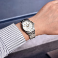 Чоловічий годинник Pagani Design PD-1734 Silver-White з сапфіровим склом та механізмом SEIKO VH31