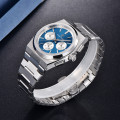 Чоловічий годинник Pagani Design PD-1761 Silver-Blue з сапфіровим склом та механізмом SEIKO VK63