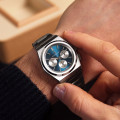 Чоловічий годинник Pagani Design PD-1761 Silver-Blue з сапфіровим склом та механізмом SEIKO VK63