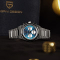 Чоловічий годинник Pagani Design PD-1761 Silver-Blue з сапфіровим склом та механізмом SEIKO VK63