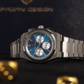 Чоловічий годинник Pagani Design PD-1761 Silver-Blue з сапфіровим склом та механізмом SEIKO VK63