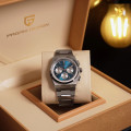Чоловічий годинник Pagani Design PD-1761 Silver-Blue з сапфіровим склом та механізмом SEIKO VK63