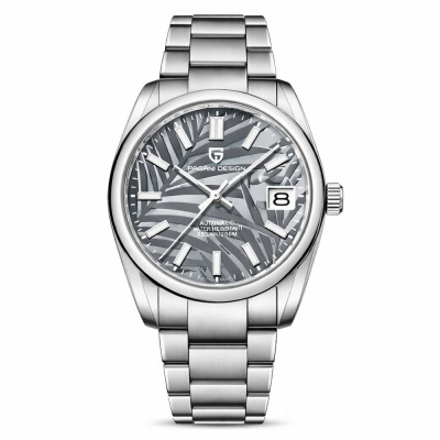 Чоловічий годинник Pagani Design PD-1715 Silver-White з механізмом Seiko NH35 та сапфіровим склом