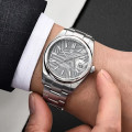 Чоловічий годинник Pagani Design PD-1715 Silver-White з механізмом Seiko NH35 та сапфіровим склом