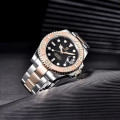 Чоловічий годинник Pagani Design PD-1651 Gold-Black з сапфіровим склом та механізмом SEIKO NH35
