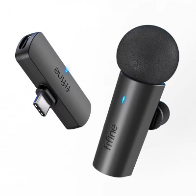 Мікрофон петличний бездротовий Fifine M6 black