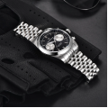 Чоловічий годинник Pagani Design PD-1775 Silver-Black з сапфіровим склом та механізмом Seiko VK64