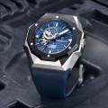 Чоловічий механічний годинник Pagani Design PD-YS010 Silver-Blue з сапфіровим склом та автопідзаводом
