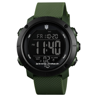 Чоловічий годинник Awarder 032 Де би не був Army Green-Black-Black, тактичний електронний з підсвічуванням