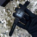 Чоловічий тактичний годинник Patriot 010BKUASI Тризуб з електронним циферблатом та підсвічуванням