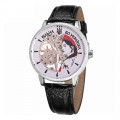Жіночий механічний годинник Patriot 022 Silver-Black Вільна бо Українка, сріблястий корпус та чорний ремінець