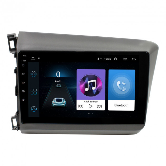 Штатная магнитола Lesko для Honda Civic IX 2011-2015 экран 9" 1/16Gb Wi-Fi GPS Base