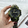 Чоловічий тактичний годинник Skmei 1155B Military Green з підсвічуванням та захистом 5 ATM