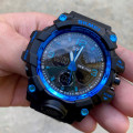 Чоловічий спортивний годинник Skmei 1155 Black Blue з комбінованим циферблатом та підсвічуванням
