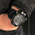 Чоловічий спортивний годинник Skmei 1283 All Black з подвійним циферблатом та захистом 5 ATM