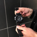 Чоловічий спортивний годинник Skmei 1283 All Black з подвійним циферблатом та захистом 5 ATM