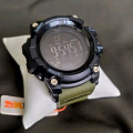 Чоловічий спортивний годинник Skmei 1384 Black-Military з водонепроникністю 5 ATM та будильником