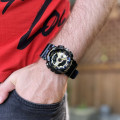 Чоловічий годинник Skmei 1834 Black-Gold — спортивна модель зі стрілково-електронним циферблатом та підсвічуванням