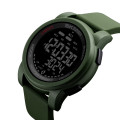 Чоловічий тактичний годинник Skmei 1469AGBK Military-Black з електронним циферблатом та захистом 5 ATM
