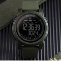 Чоловічий тактичний годинник Skmei 1469AGBK Military-Black з електронним циферблатом та захистом 5 ATM