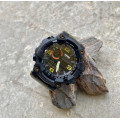 Чоловічий годинник Skmei 1520AG Black-Military Wristband тактичний з комбінованим циферблатом