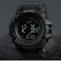 Чоловічий спортивний годинник Skmei 1356BK Black з компасом та крокоміром