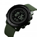 Чоловічий тактичний годинник Skmei 1427AG Army Green з компасом та крокоміром