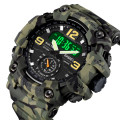 Чоловічий тактичний годинник Skmei 1637CMGN Camo Green з комбінованим циферблатом та підсвічуванням