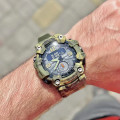 Чоловічий тактичний годинник Skmei 1637CMGN Camo Green з комбінованим циферблатом та підсвічуванням